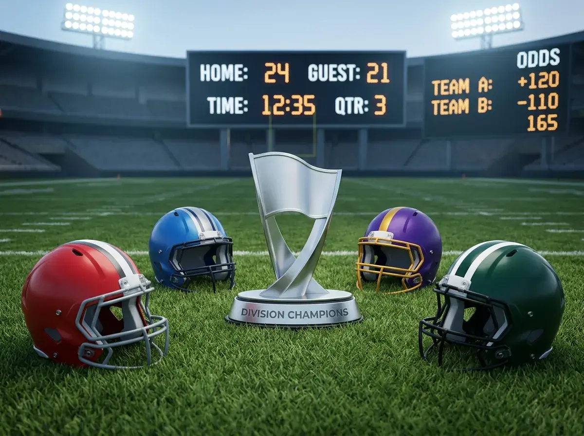 NFL Divisional Title Wetten – welche Teams dominieren AFC und NFC Divisionen 2026