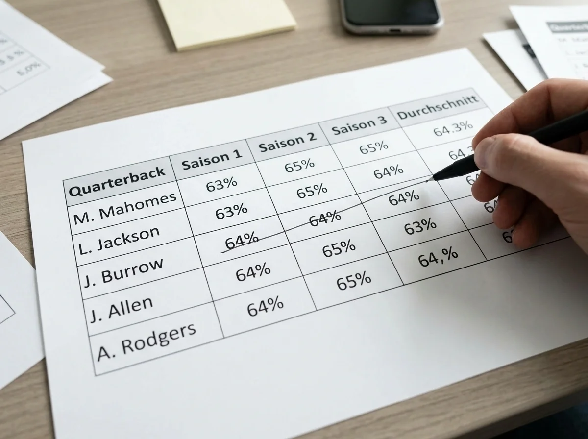 Completion Percentage Prop Bet NFL: Zuverlässigkeit und Einflussfaktoren erklärt