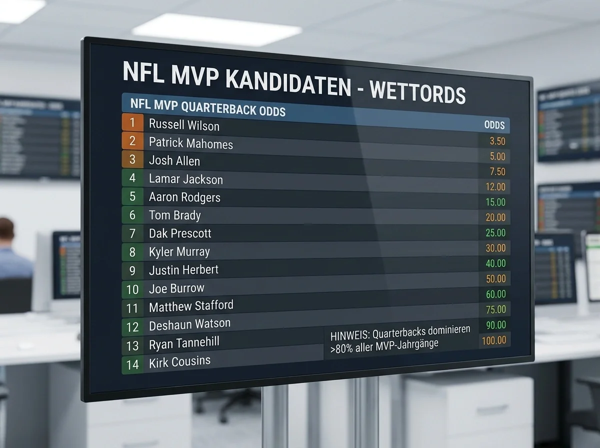 NFL MVP Wetten: Warum Quarterbacks die MVP-Quoten dominieren und wie man analysiert