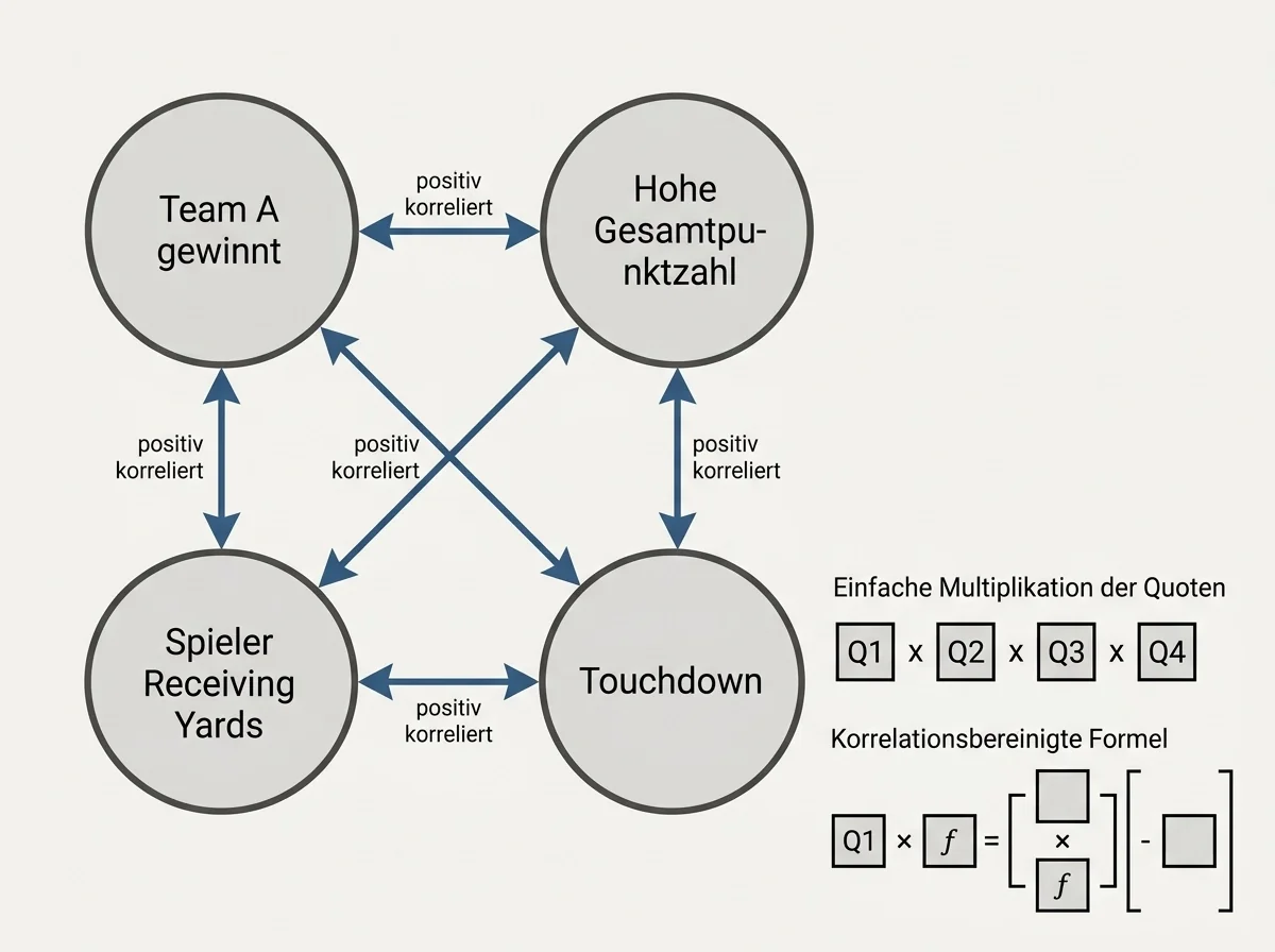 SGP Mechanismus NFL: Korrelierte Quoten bei Kombiwetten aus einem Spiel