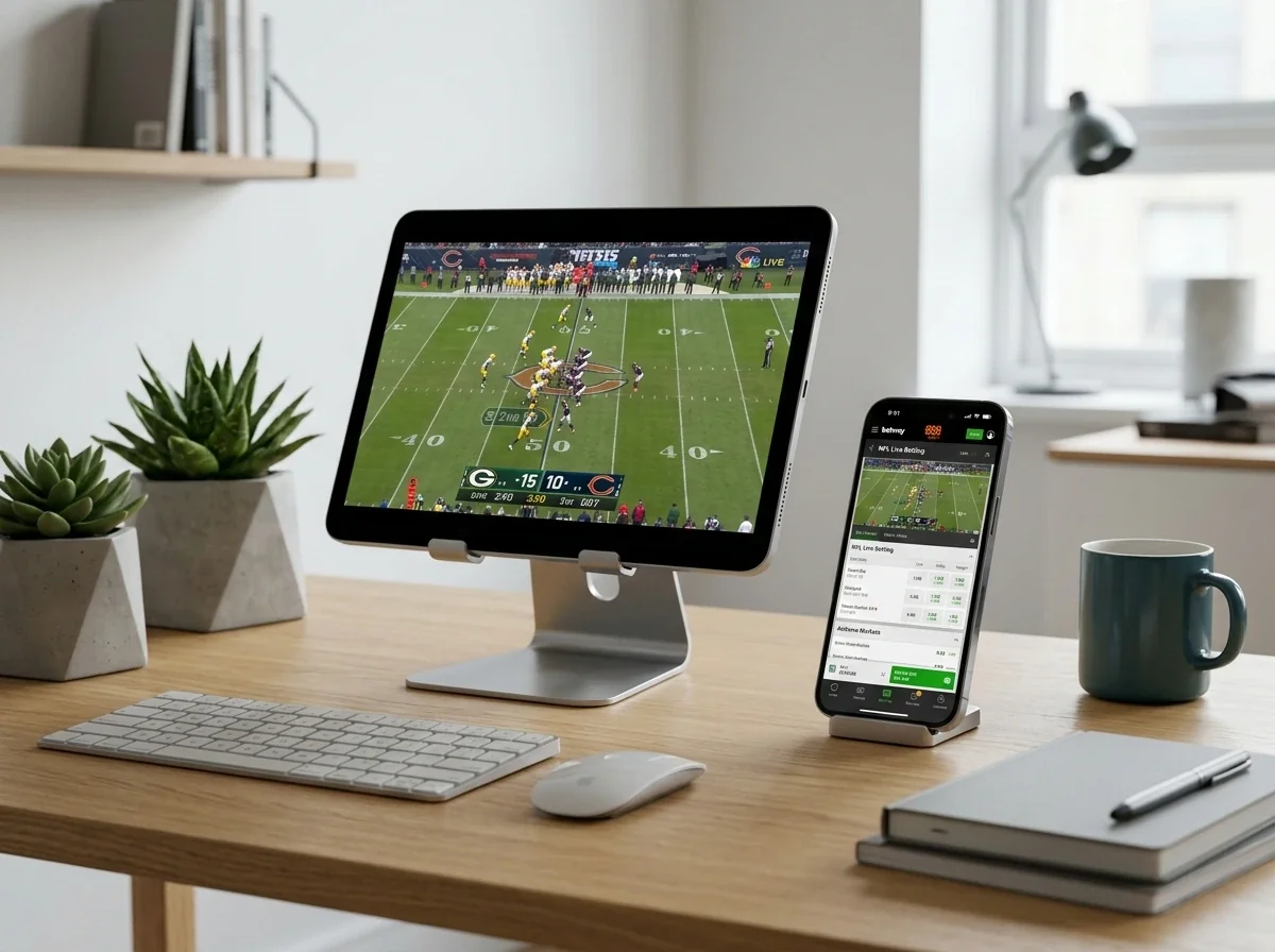 NFL Livestream mobil bei Wettanbietern Schweiz – Smartphone und Tablet für unterwegs