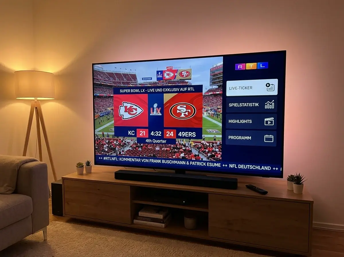 NFL Super Bowl 2026 Schweizer Free-TV RTL und DAZN – Übertragungsoptionen für NFL-Spiele