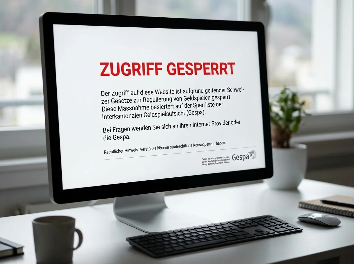 Durchsetzung der Gespa-Sperrliste in der Schweiz – ESBK Strafverfahren und Hausdurchsuchungen gegen illegale Anbieter