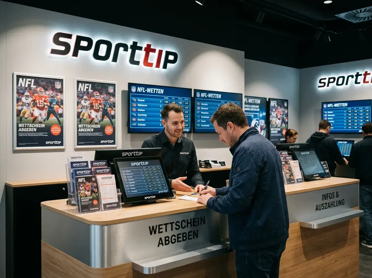 Sporttip Retail-Schalter und Verkaufsstellen – NFL Wetten am Kiosk und in Läden in der Schweiz