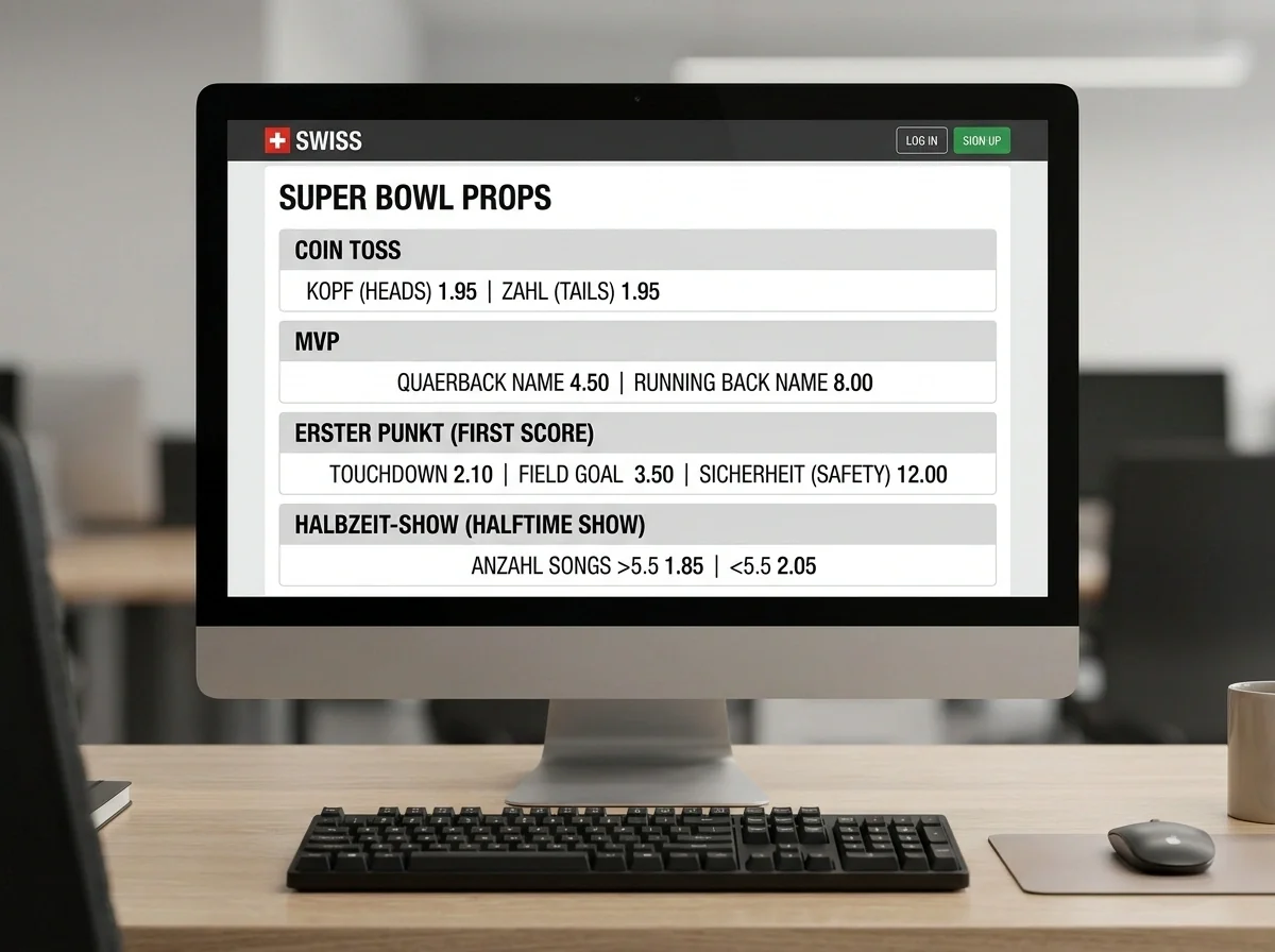 Super Bowl Prop Bets bei Schweizer Anbietern – Sporttip und Offshore-Optionen im Überblick